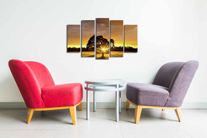 Wallity Cuadro Decorativo en Lienzo de 5 Piezas 5PUC-004 Wallity Cuadro Decorativo en Lienzo de 5 Piezas 5PUC-004
